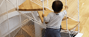 階段転落防止ネット