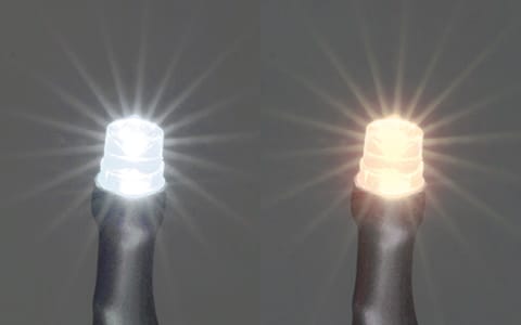 白・電球色