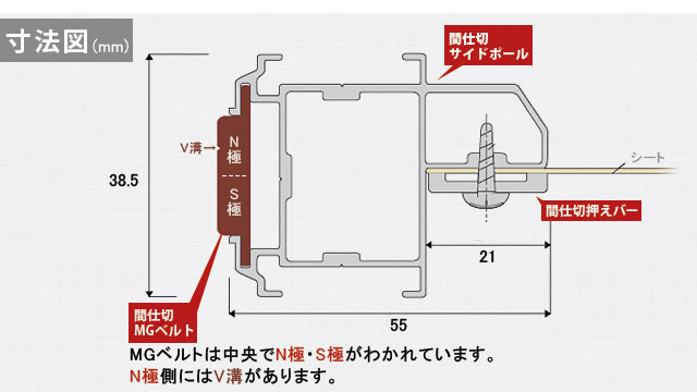 間仕切りポール 押えバータイプ｜業務用カーテンレール激安通販の