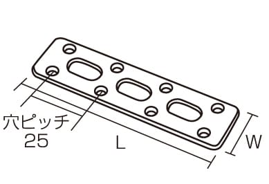 ジョイント金具F25型サイズ