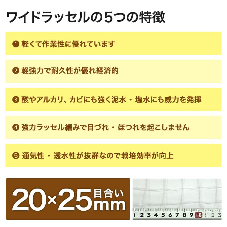 農業用ネット4mm目